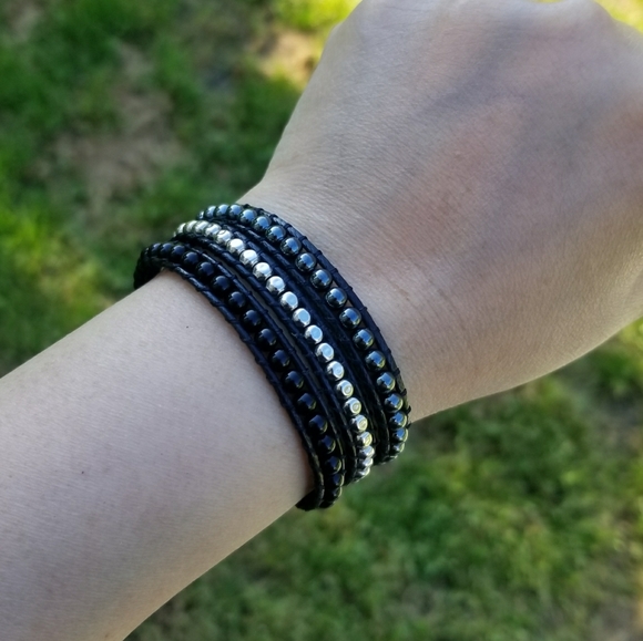 Handmade NEW Katie Soleil 3 Wrap Bracelet Hairband - Picture 3 of 3